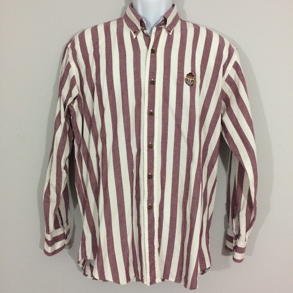 Chaps Other - Chaps Ralph Lauren Mens M Striped Long Sleeve Top